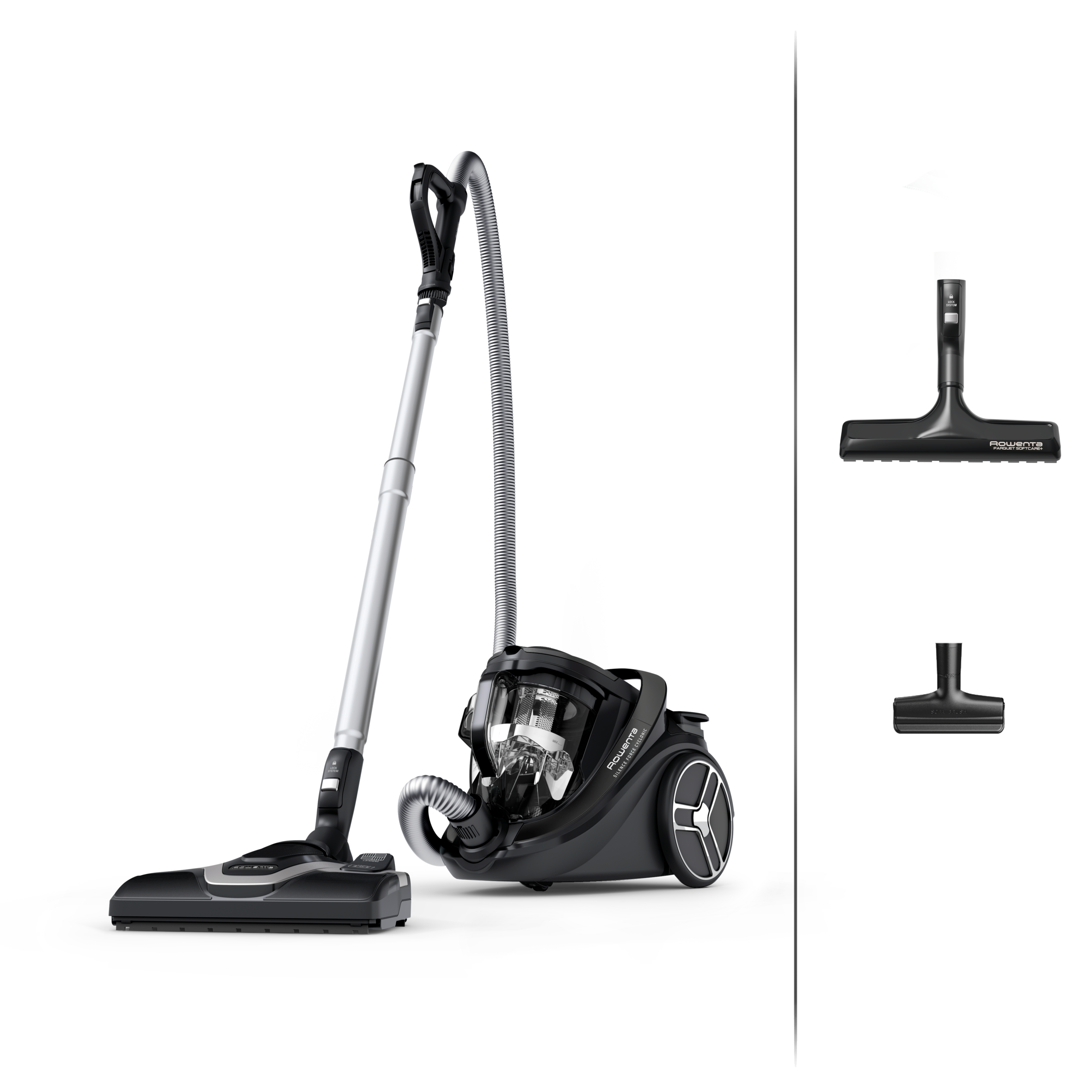 Silence Force Cyclonic Effitech Aspirapolvere a traino, Modello Parquet