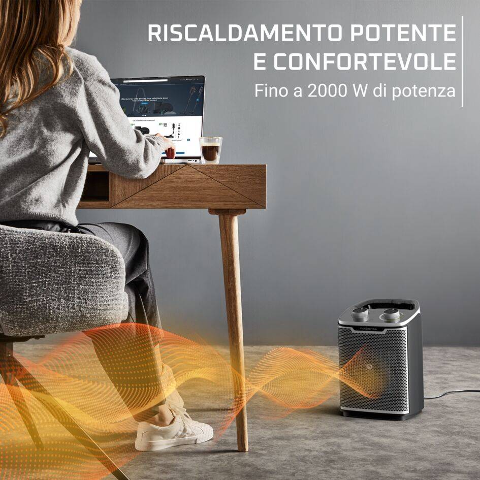 Intense Comfort +, Termoventilatore, Potenza 2000 W, Efficienza Energetica