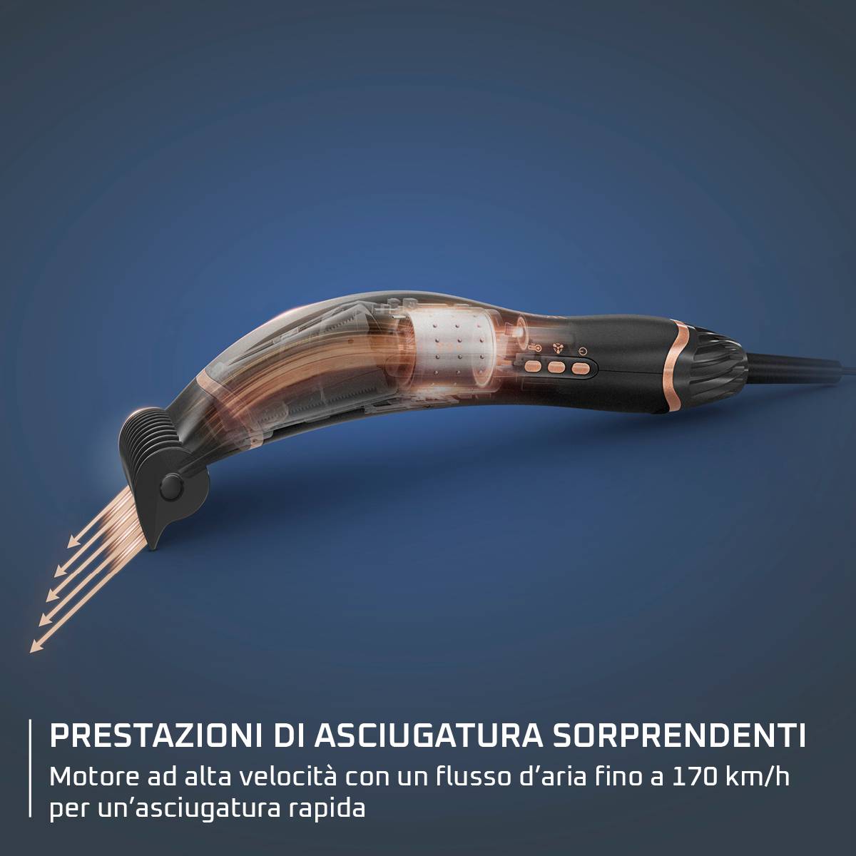 Ultimate Experience Air Motion, Asciugacapelli, Styler, Leggero, Effetto Coanda