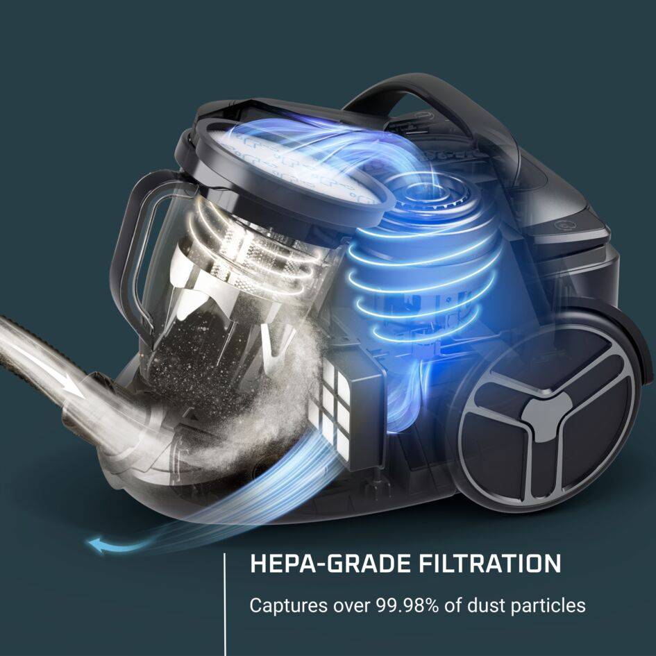 Silence Force Cyclonic Effitech Aspirapolvere a traino, Modello Parquet