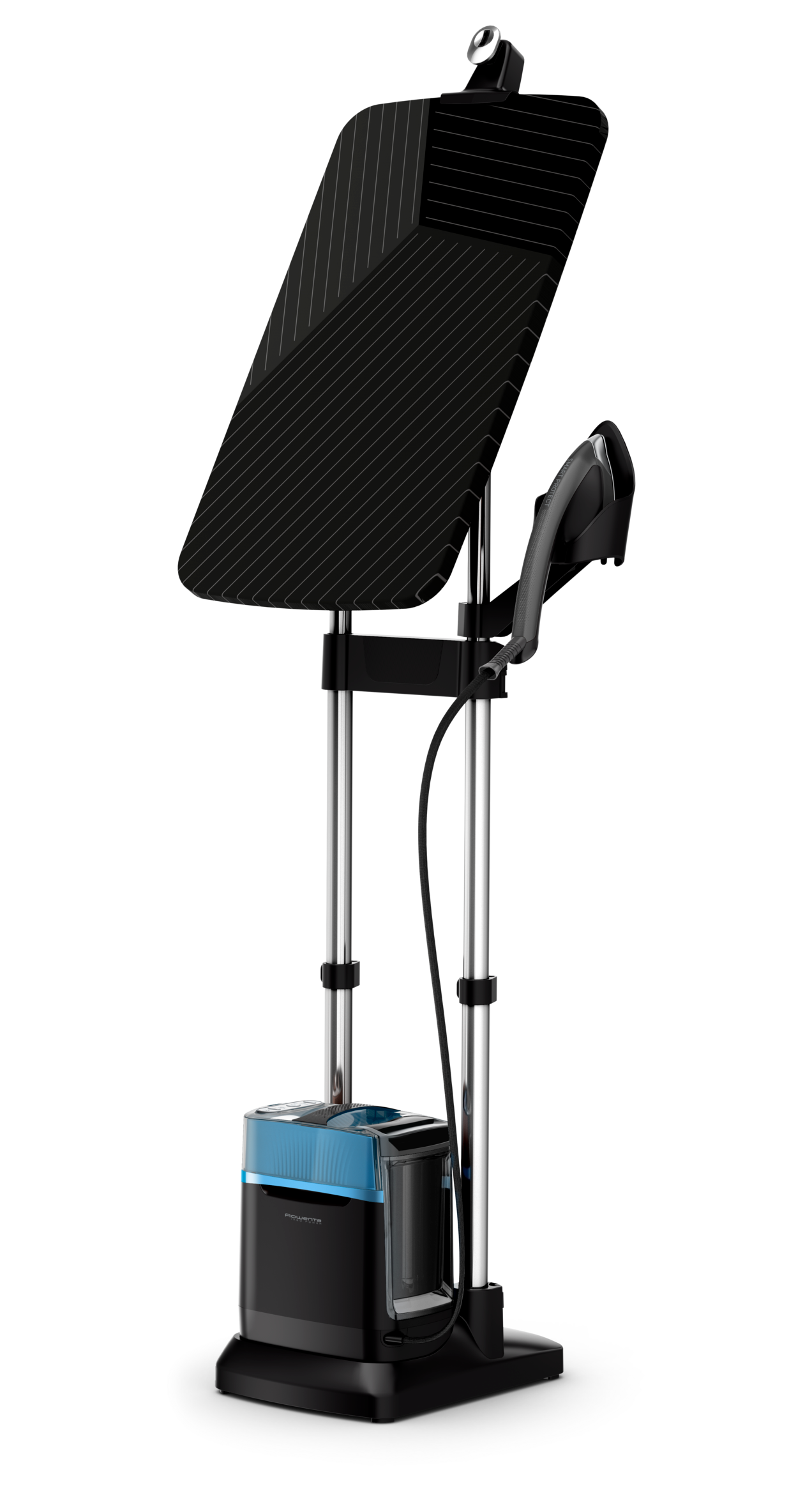 Ixeo Power, Stiratore Verticale All-In-One, Igienizzante, Black & Blue