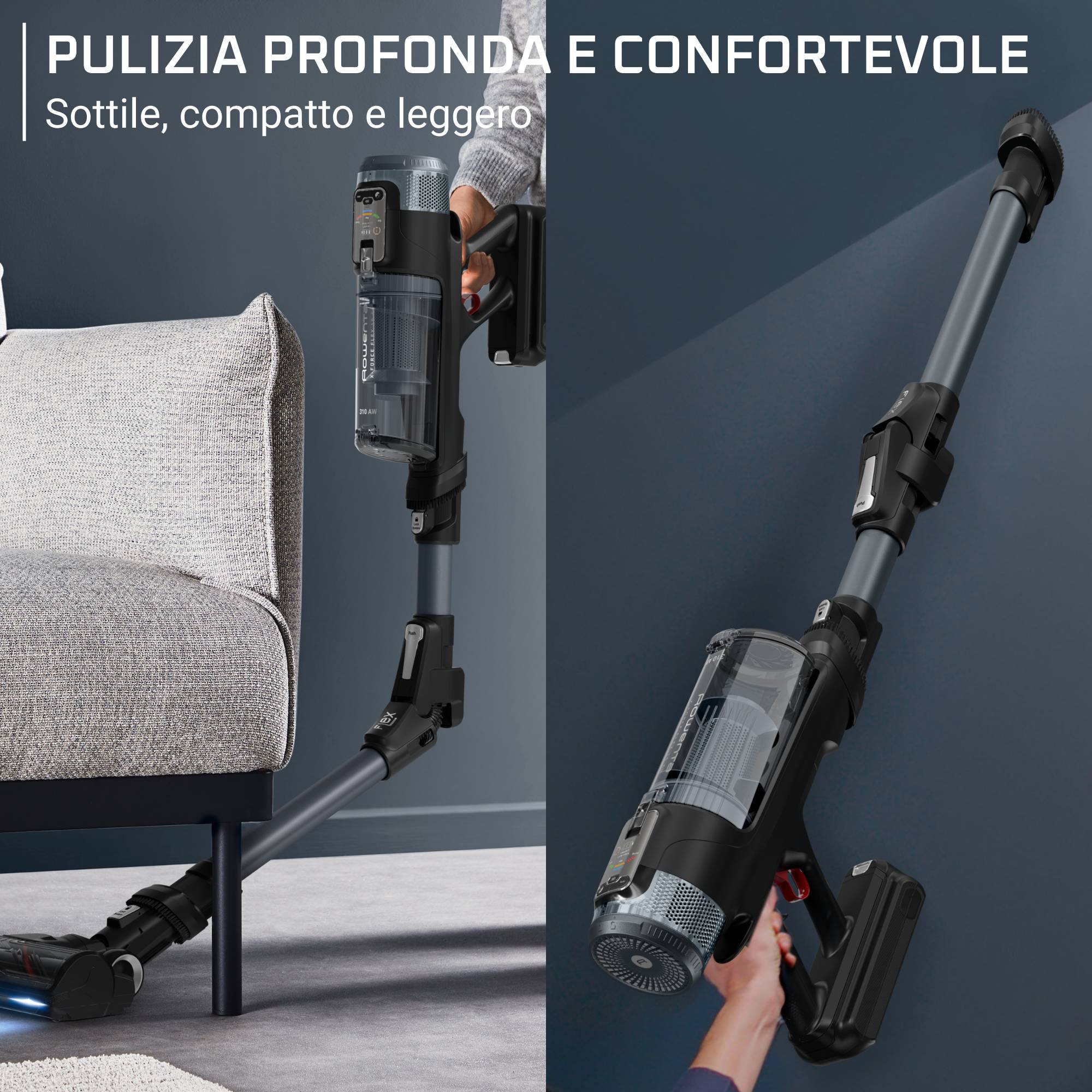 X-FORCE FLEX 16.60, Aspirapolvere Senza Filo, Aspirazione Elevata, 315 AW