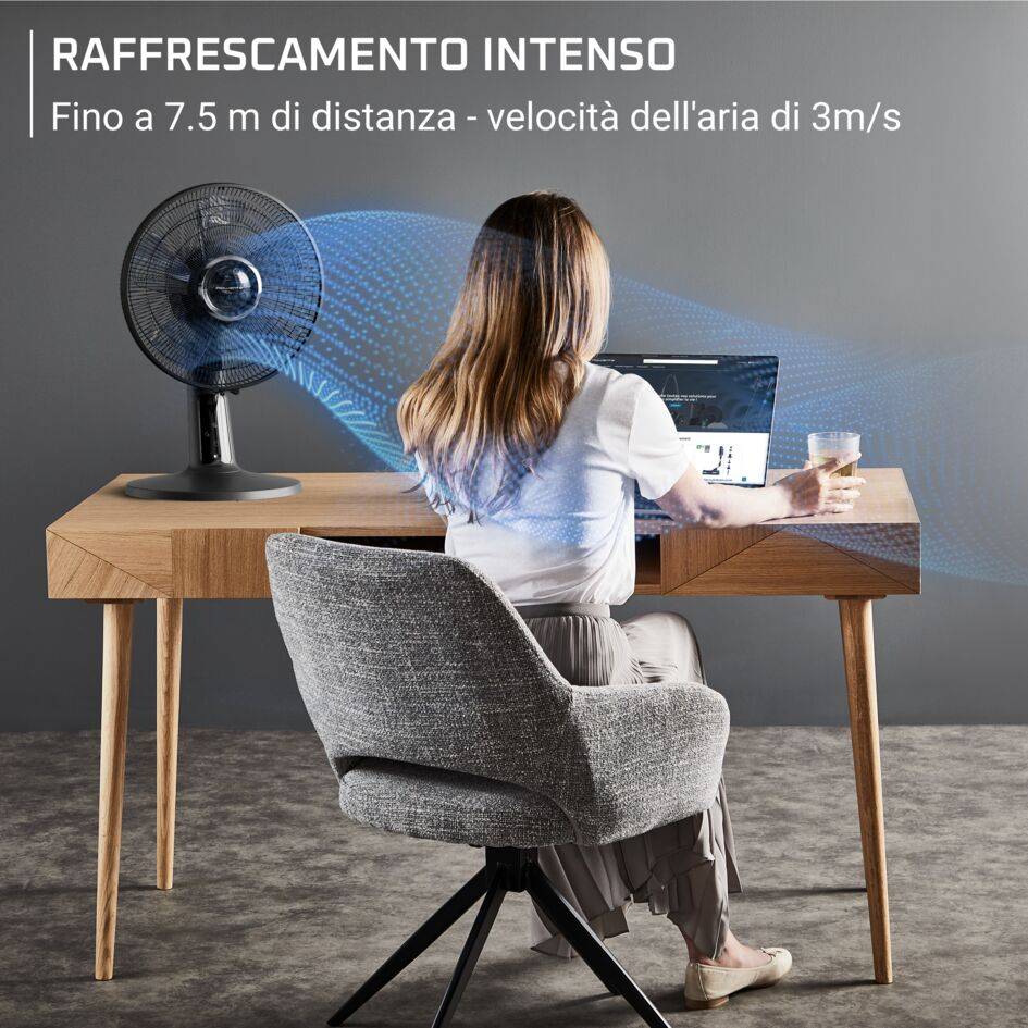 Turbo Silence Extreme +, Ventilatore Da Tavolo, Raffrescamento Ottimale, Silenzioso