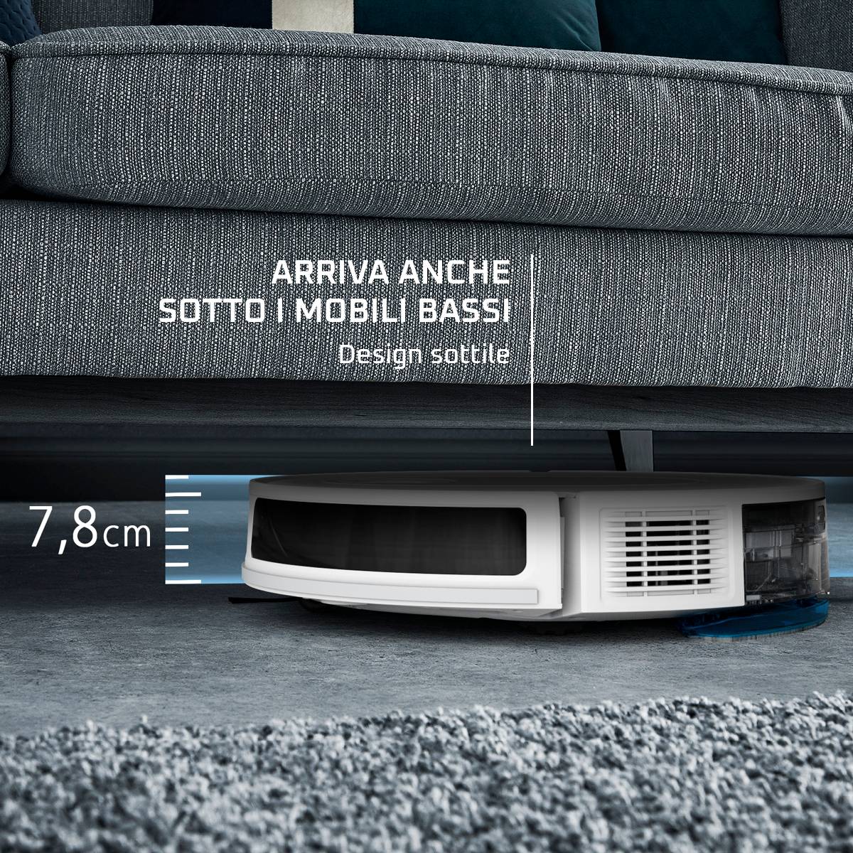 X-PLORER Serie 70, Robot Aspirapolvere, Modello Animal Care