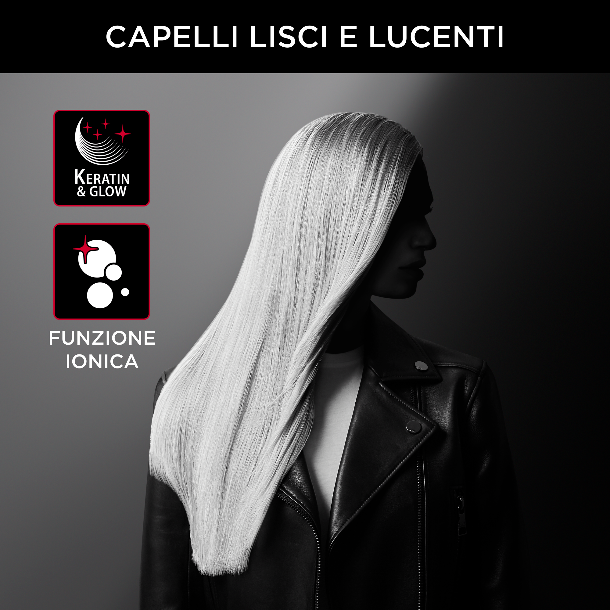 Piastra per capelli Optiliss Rowenta x Karl Lagerfeld