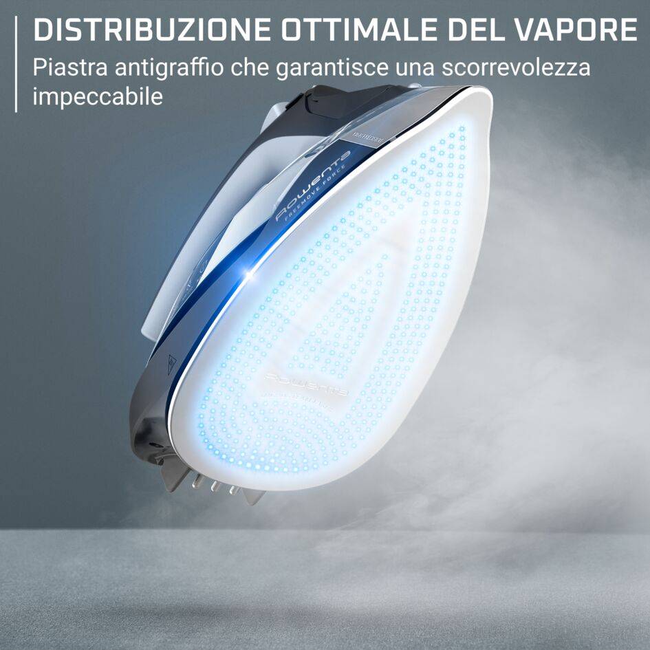 Freemove Force, Ferro a Vapore, 220 g/min, Cordless, Microsteam 400, Black & Silver 