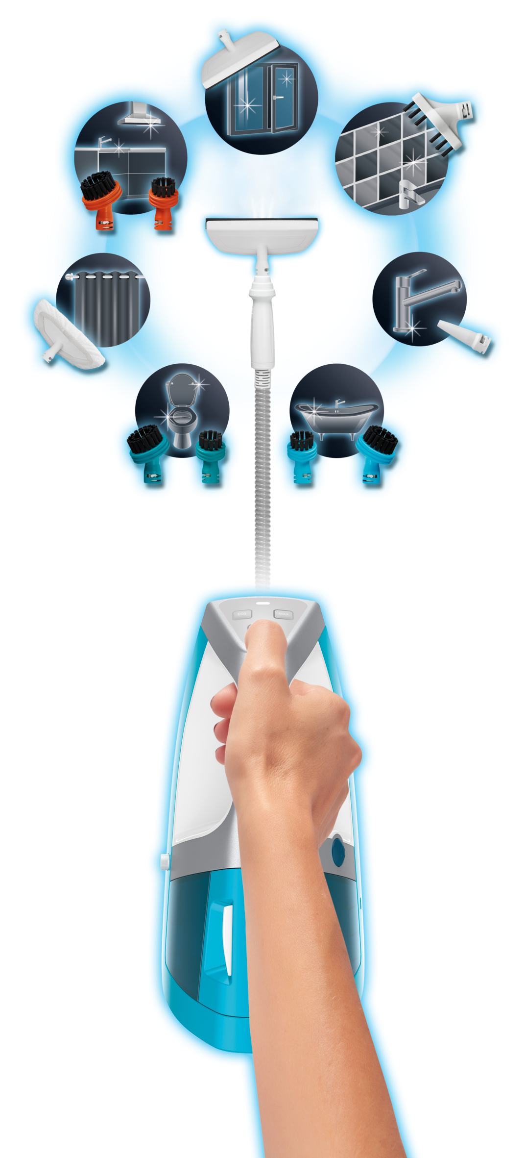 CLEAN & STEAM 3 IN 1