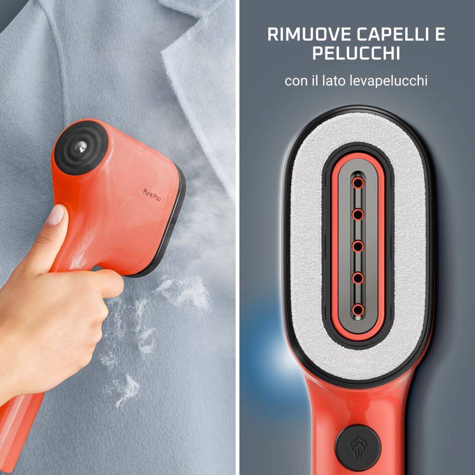 Pure Pop, Stiratore Verticale Portatile, Pad Reversibile, Coral