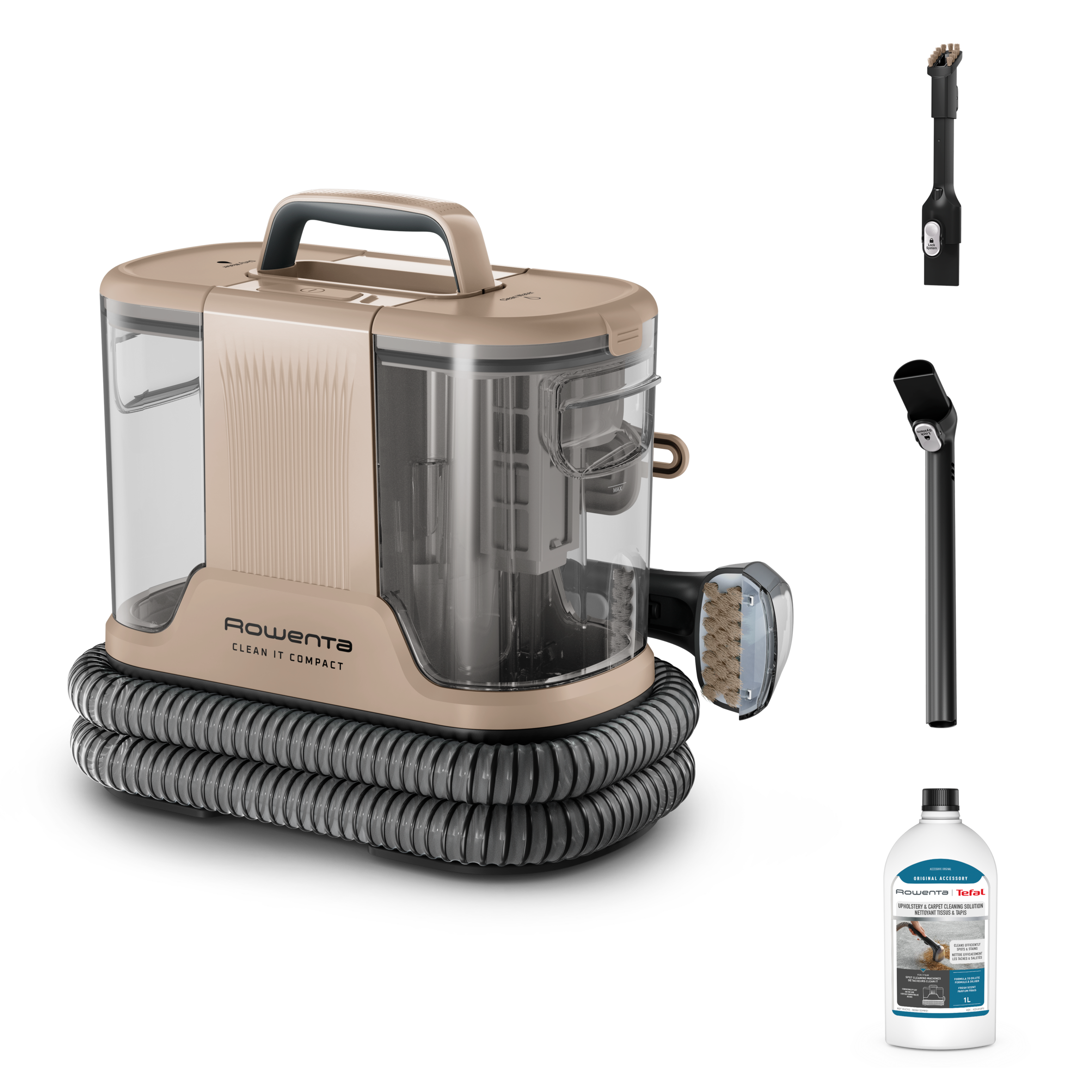 Clean It, Smacchiatore, Pulitore per Tappeti, Risultati Rapidi, Design Compatto