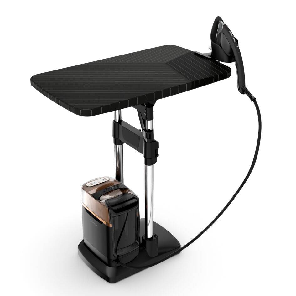 Ixeo Power, Stiratore Verticale All-In-One, Igienizzante, Black & Copper