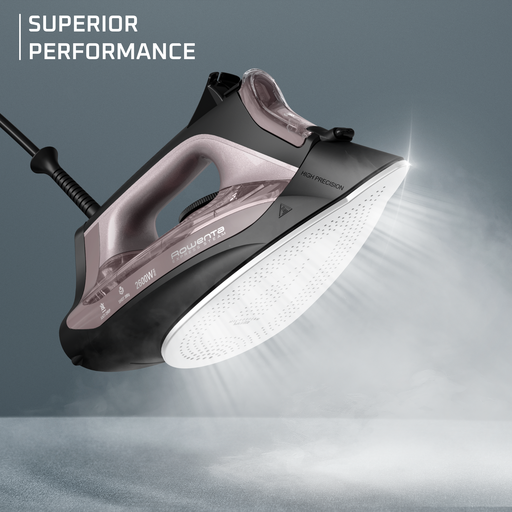 Express Steam Iron,  Microsteam 350 soleplate perfect steam distribution clothes iron, With 40 g/minute Continuous Steam Output