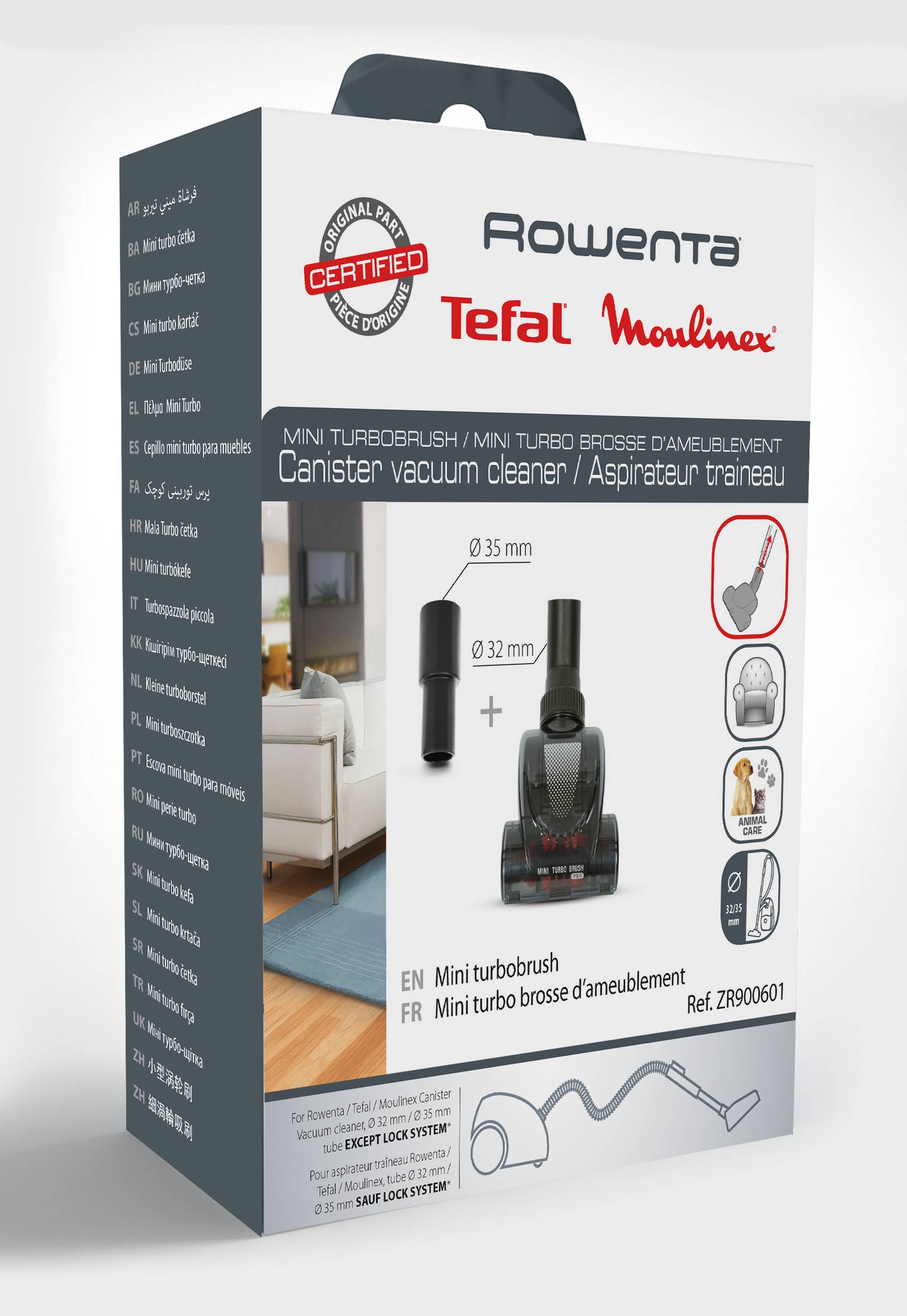 Mini spazzola turbo per aspirapolvere ZR900601