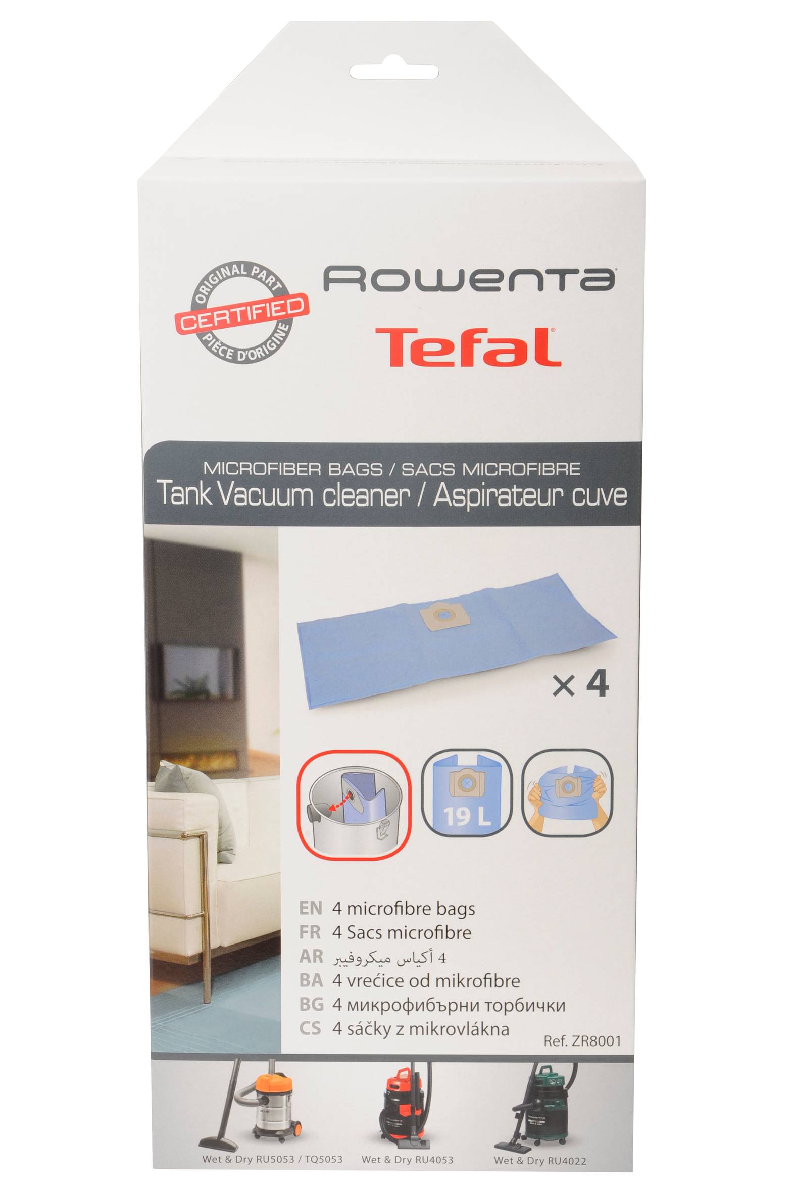 4 sacchetti microfibra ZR8001