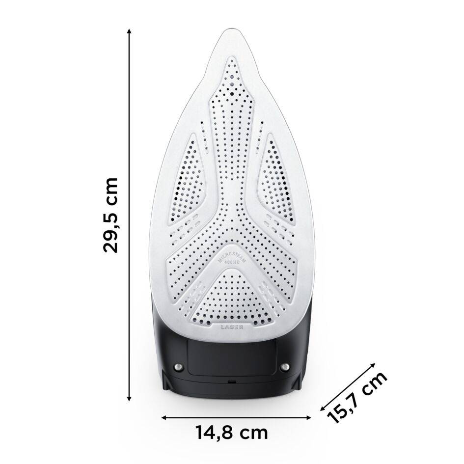 Focus Excel, Ferro a Vapore, 180 g/min, Microsteam 400, Black & Blue