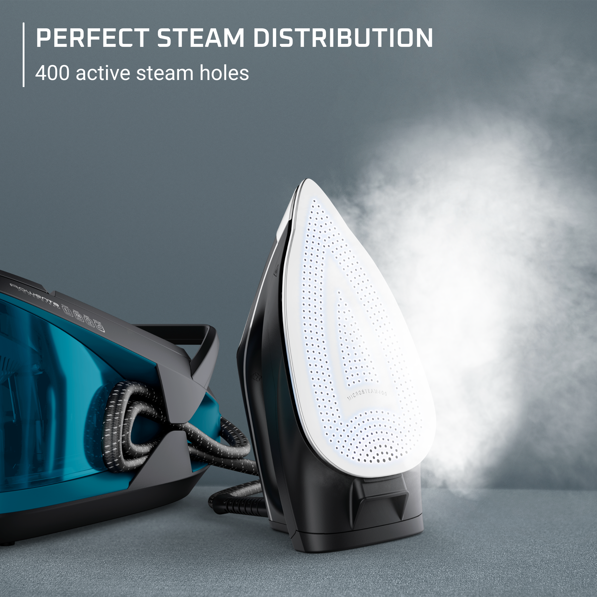 Powersteam, High-Performance Steam Generator Iron, 120 g/min Cont. Steam Output, 330 g/min Steam Boost