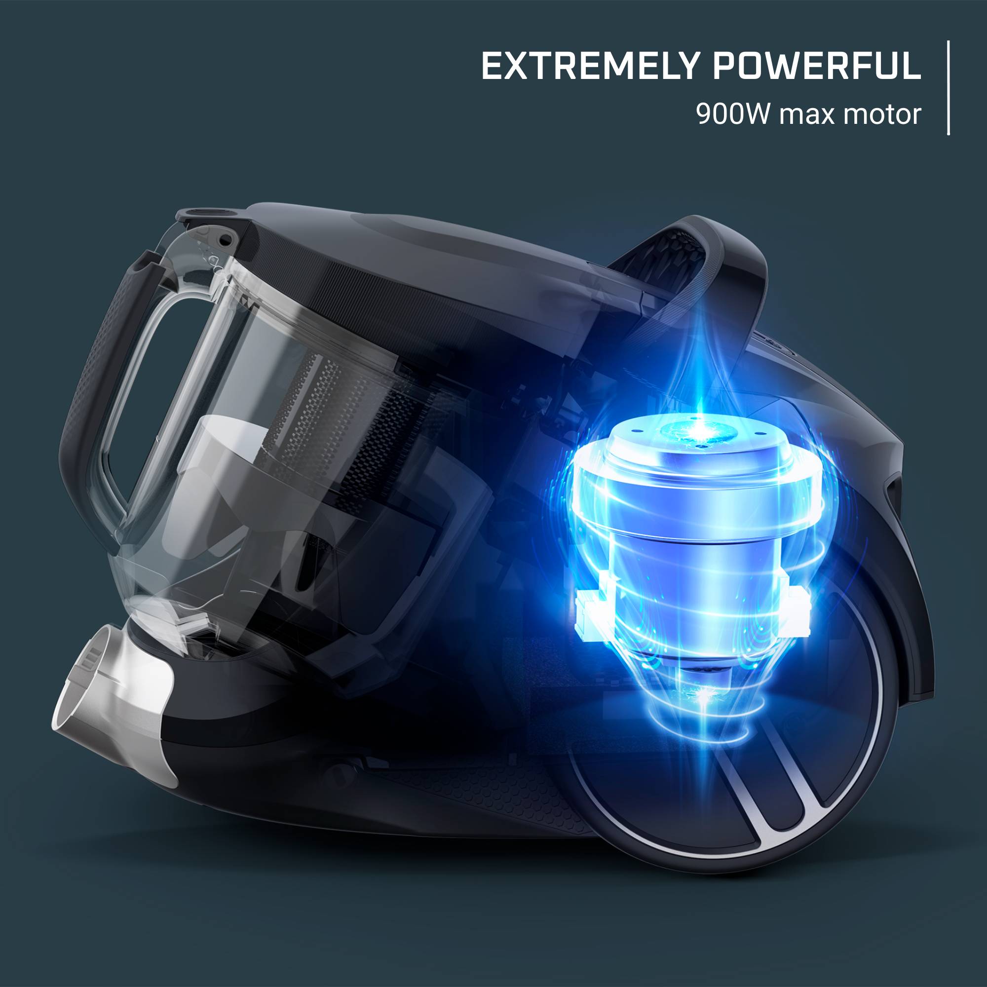 Compact Power XXL Aspirapolvere senza sacco, Total Clean Kit