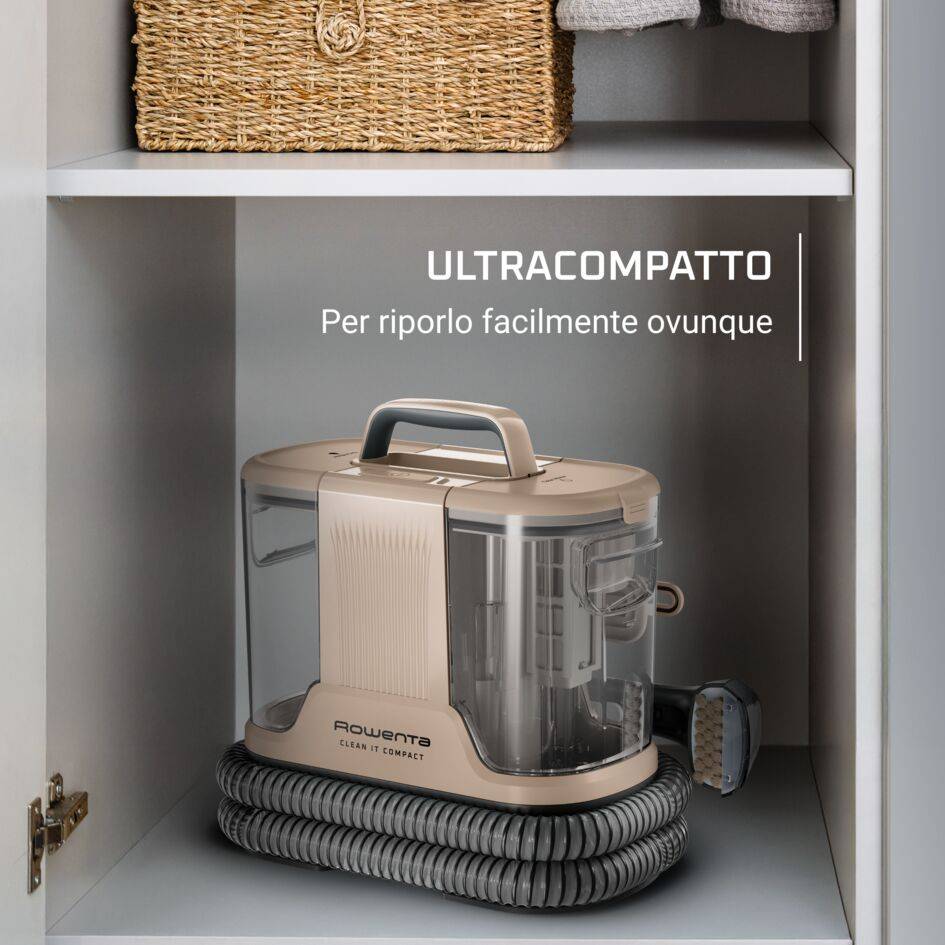 Clean It, Smacchiatore, Pulitore per Tappeti, Risultati Rapidi, Design Compatto