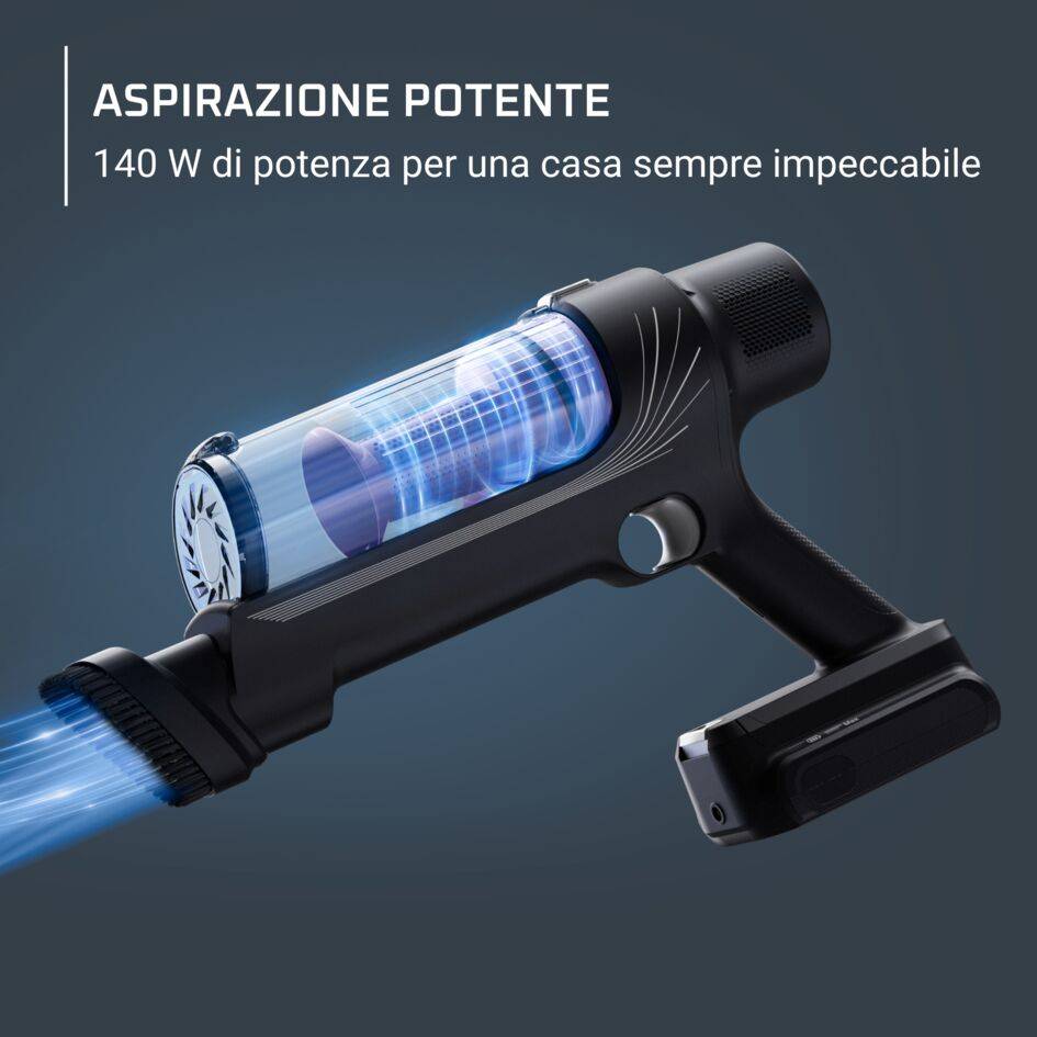 X-Pert 7.60, Aspirapolvere Senza Filo, Modello Essential, 140 W, Autonomia 45 Min
