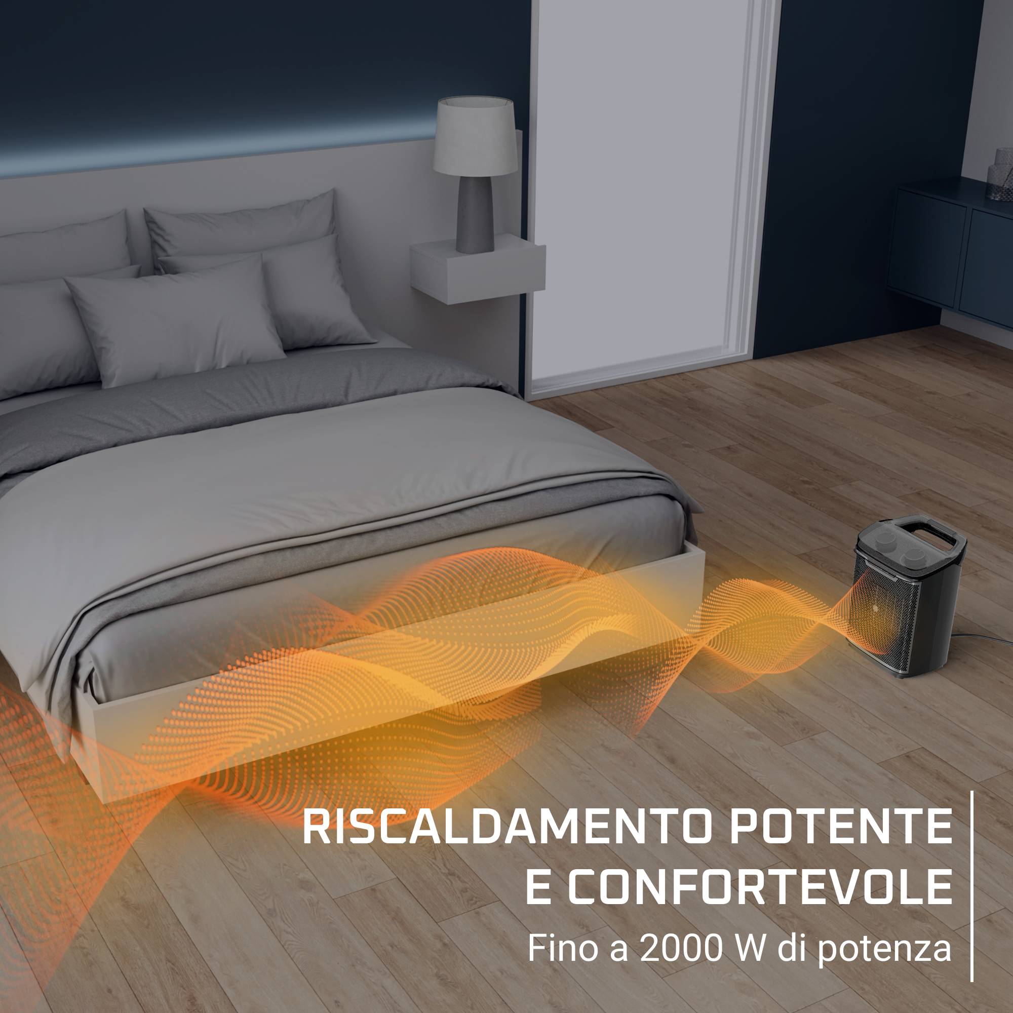 Intense Comfort + Aqua, Termoventilatore da Bagno, 2000 W