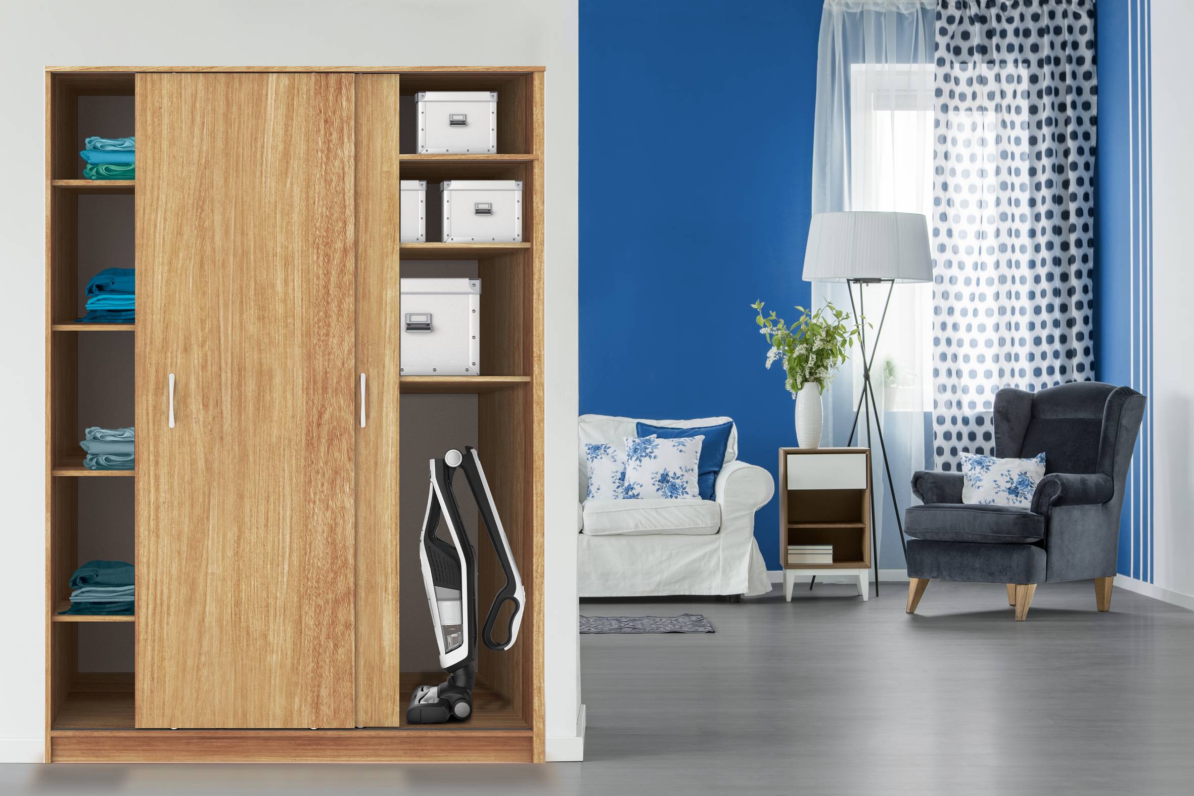 Dual Force 2in1, Scopa Elettrica Senza Filo, 18V