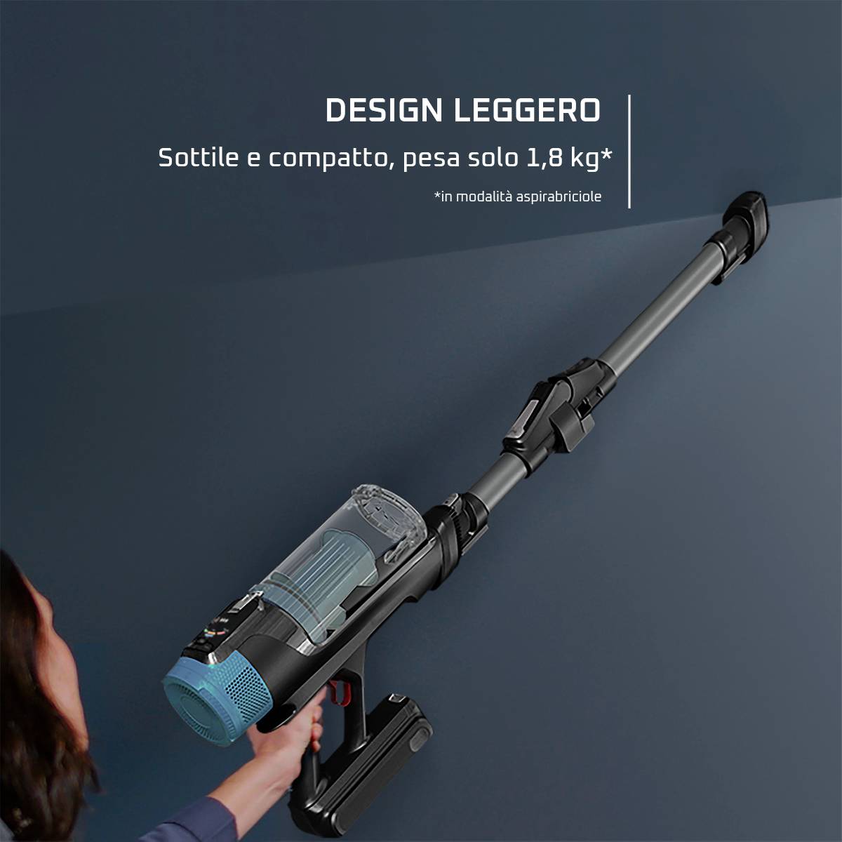 X-Force Flex 14.80, Aspirapolvere Senza Filo, Modello Aqua, 240 AW, Autonomia 90 Min