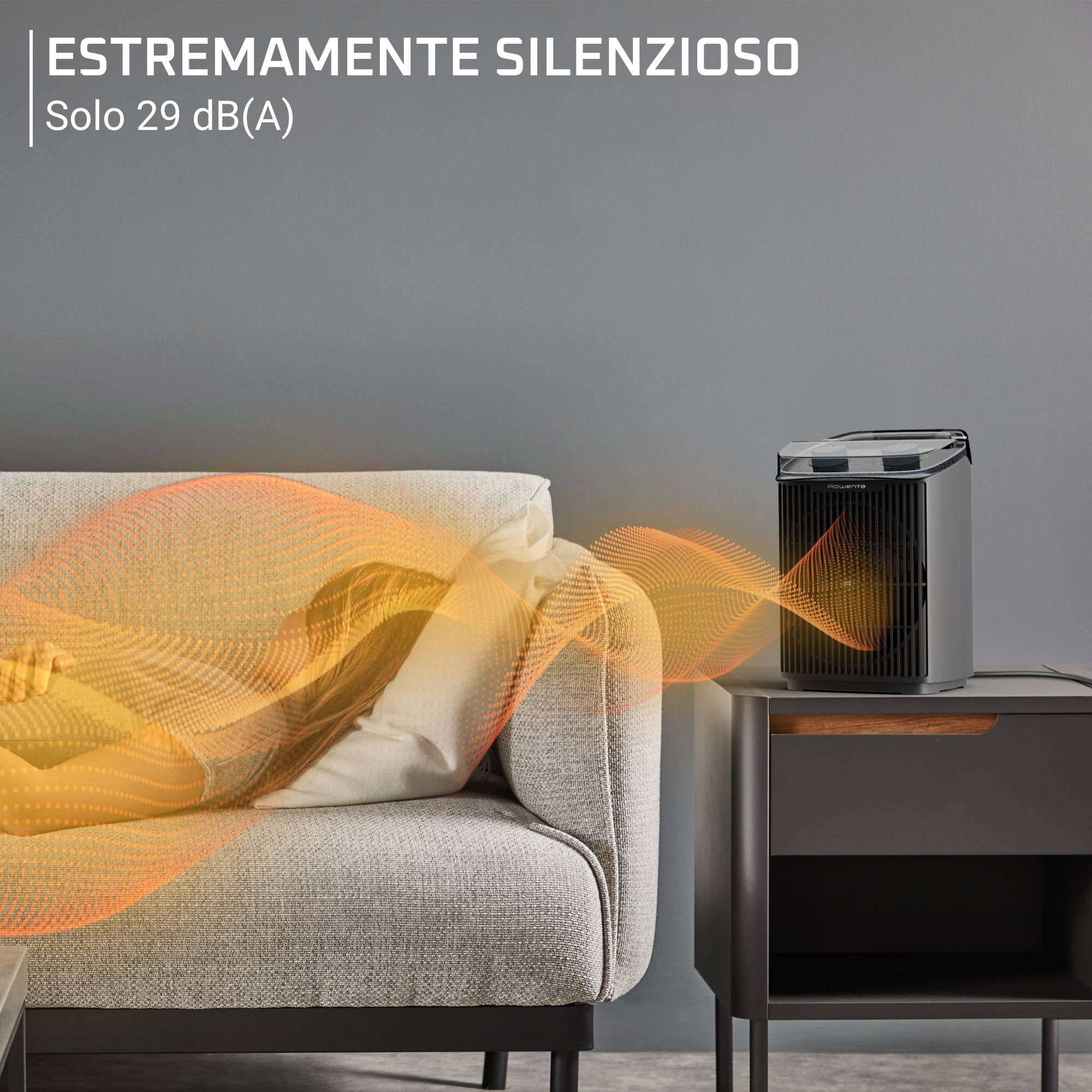 Intense Comfort Aqua, Termoventilatore da Bagno, Silenzioso, Potenza 2400 W