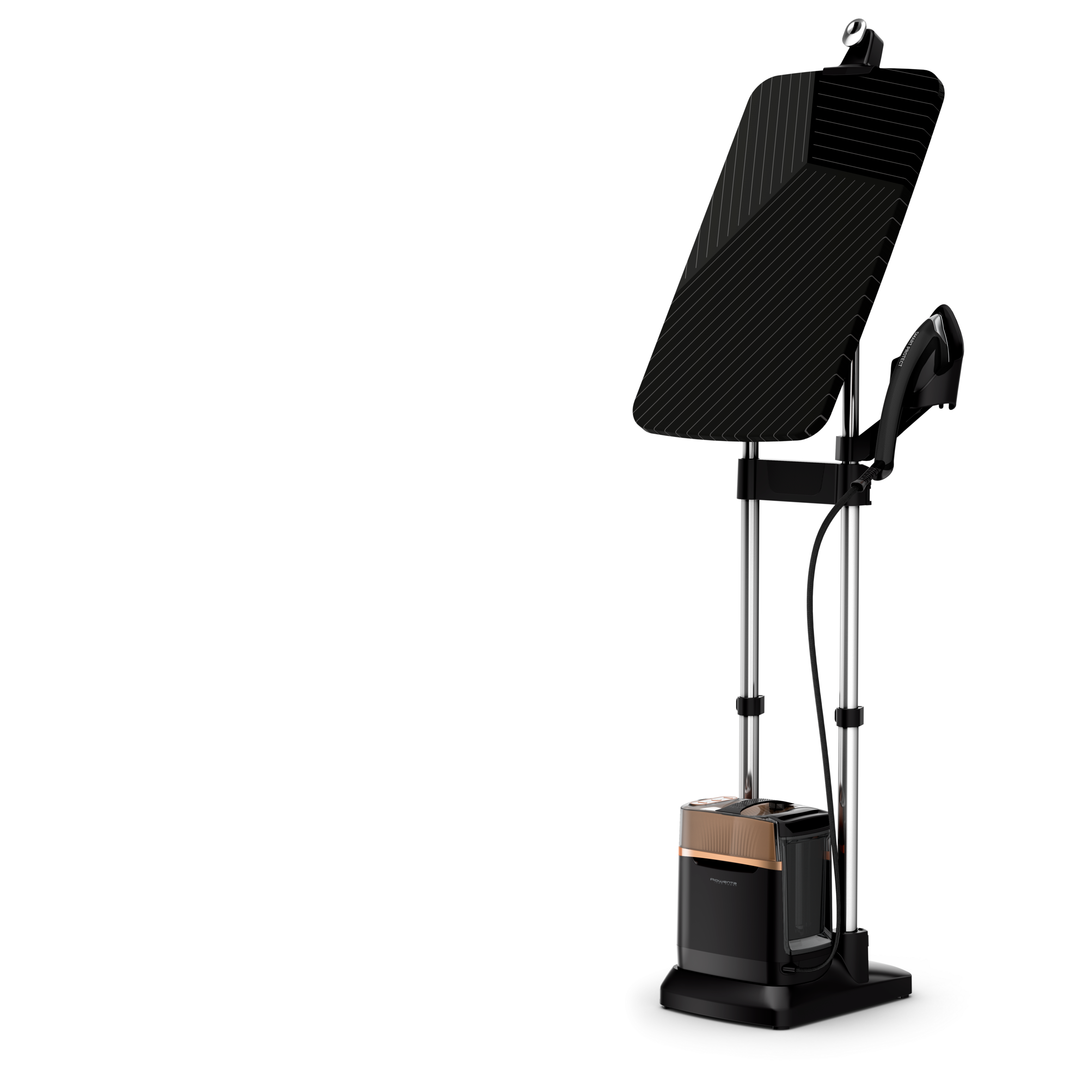 Ixeo Power, Stiratore Verticale All-In-One, Igienizzante, Black & Copper