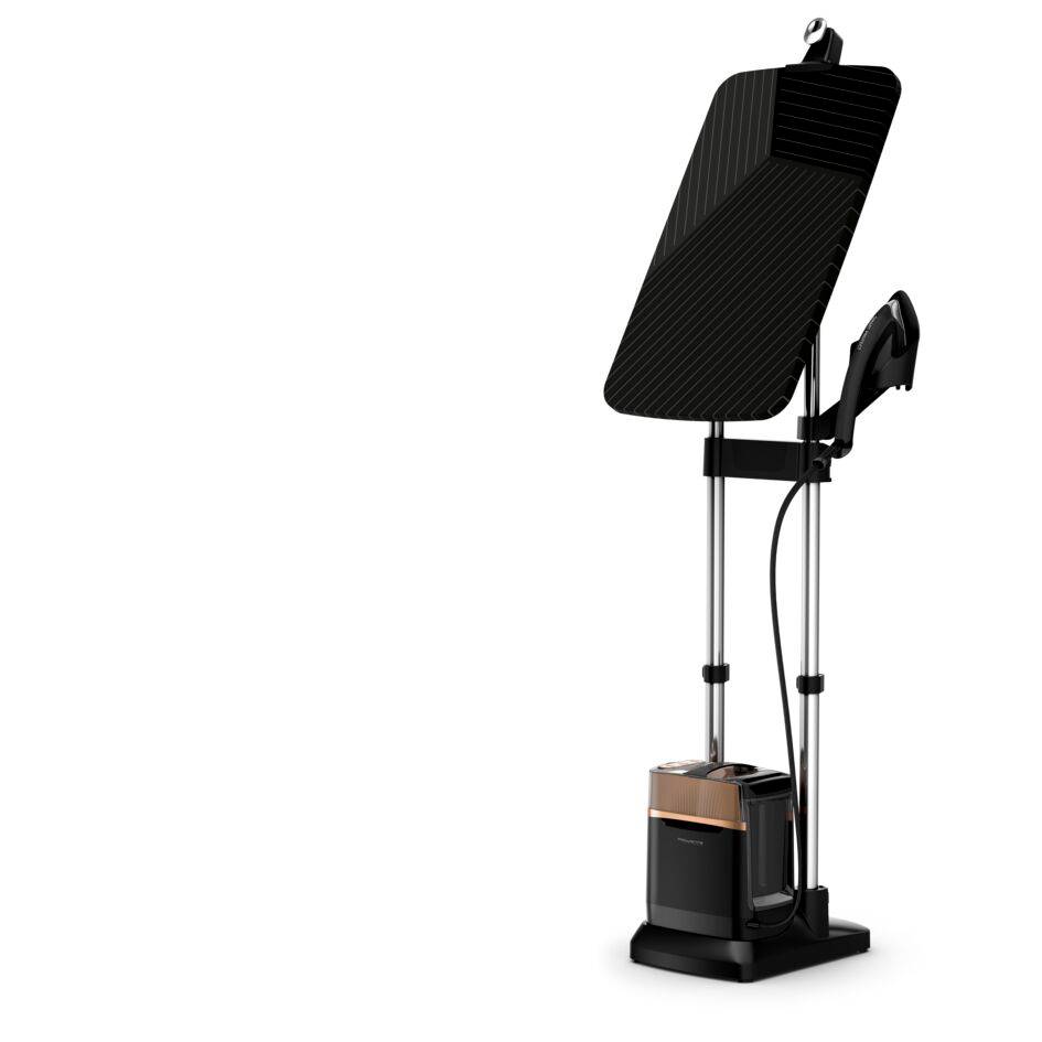 Ixeo Power, Stiratore Verticale All-In-One, Igienizzante, Black & Copper