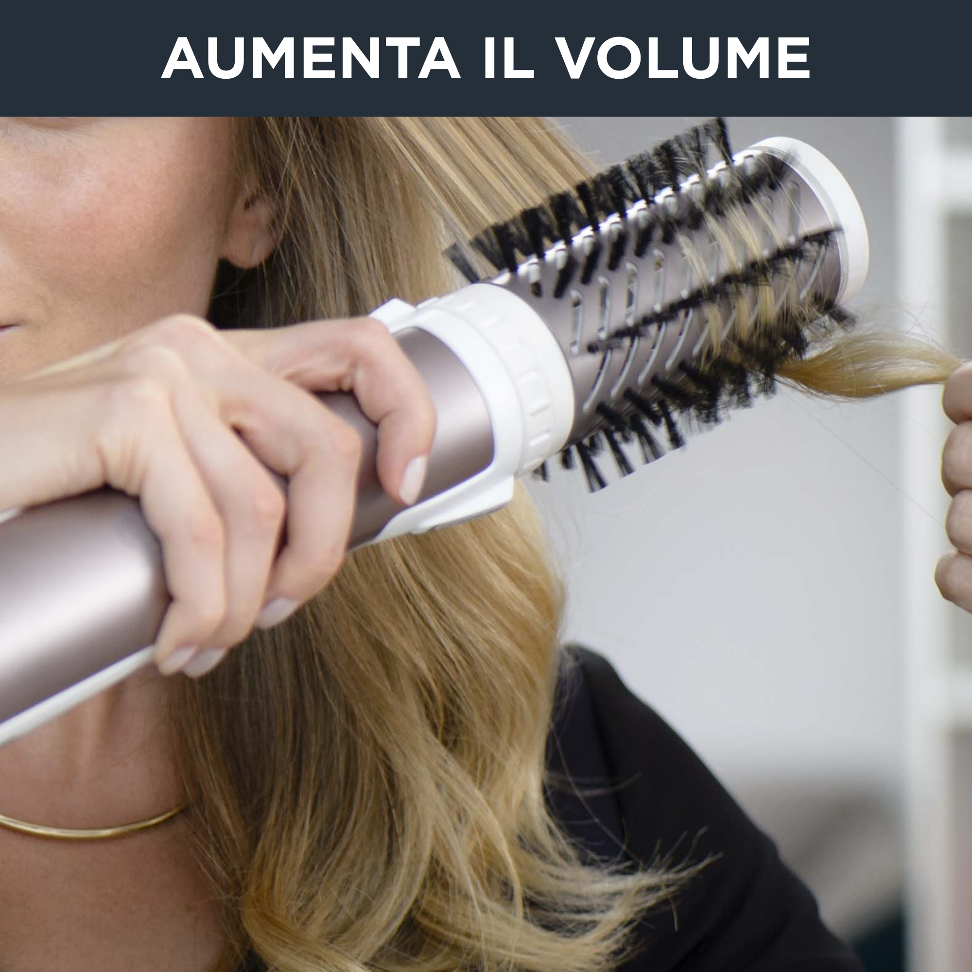 Brush Activ' Premium Care, Spazzola Rotante ad Aria, doppio ionizzatore