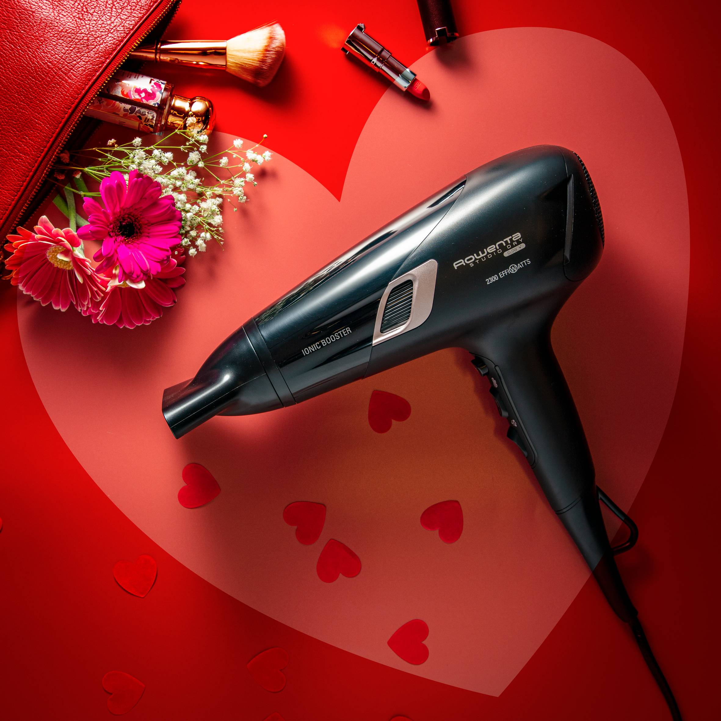 Studio Dry Glow, Asciugacapelli, Motore DC, 2300 EW, Risparmio energetico