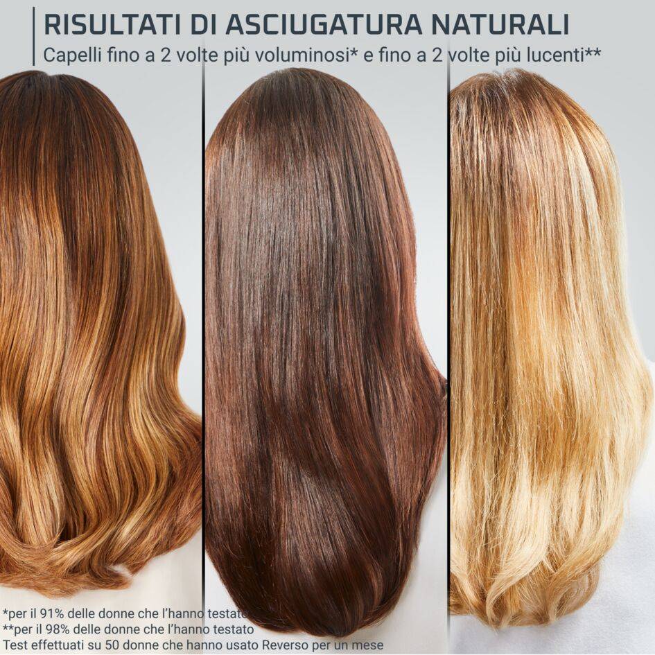 Ultimate Experience Reverso, Asciugacapelli, Spazzola ad aria 2in1