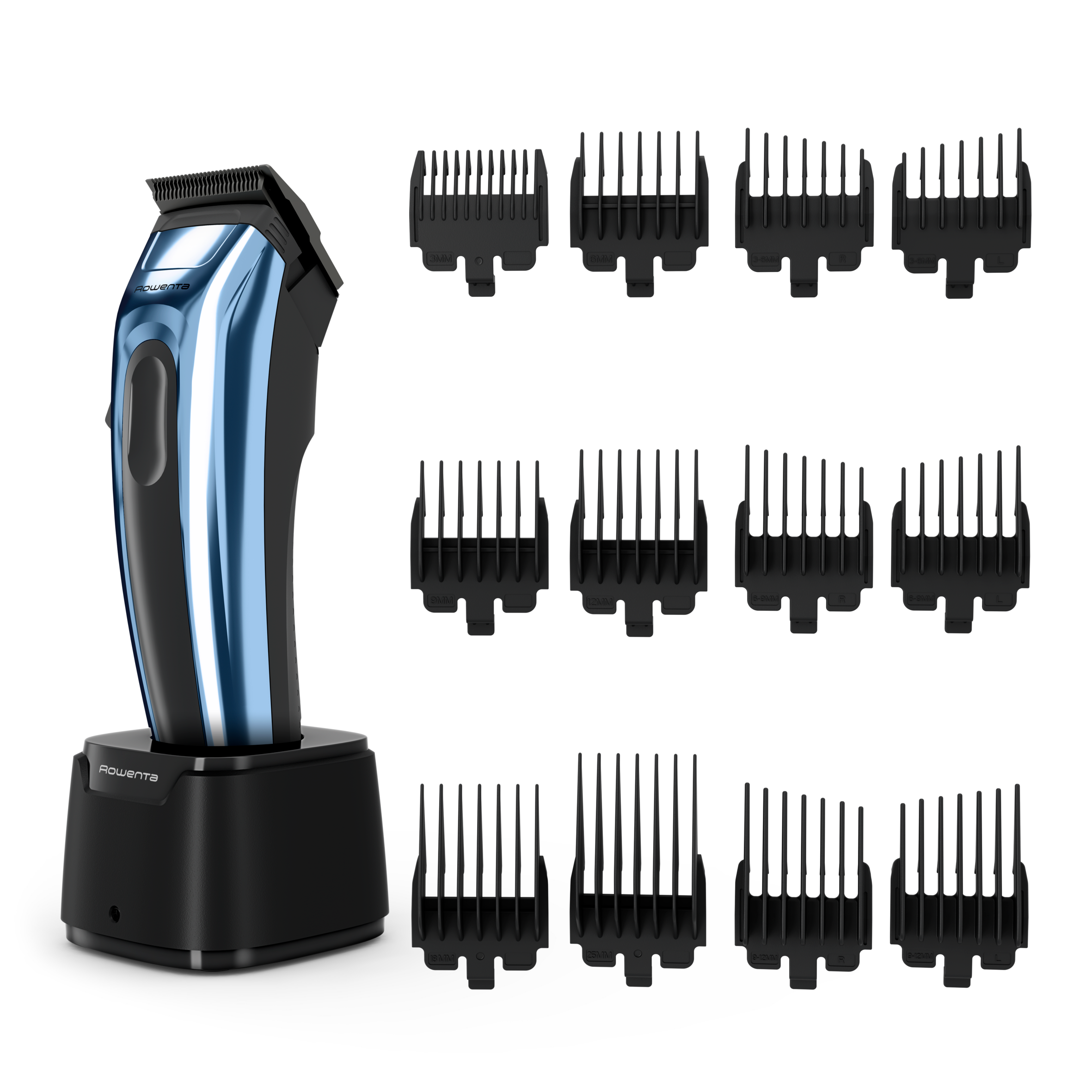 Barber Experience, Tagliacapelli, Lama XL, Rivestimento in Carbonio Effetto Diamante, Motore Professionale