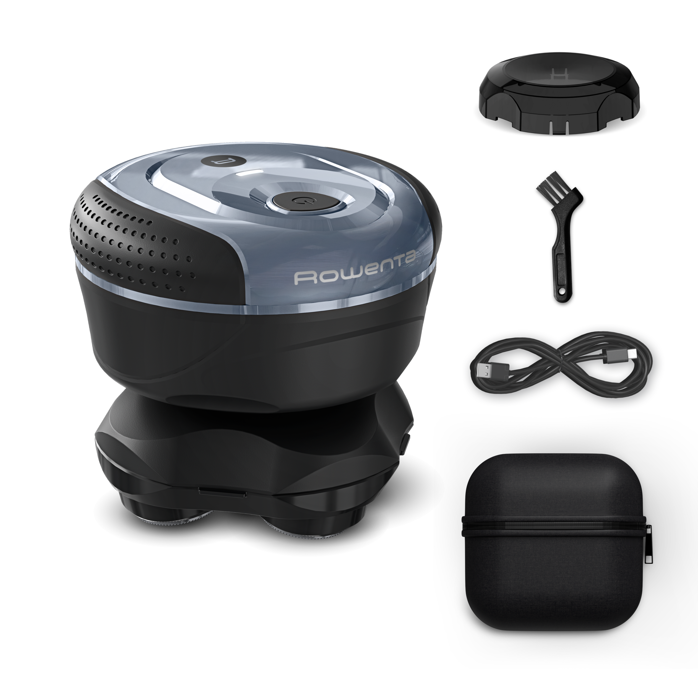 GentleBald Head Shaver, Rasoio per Capelli, 5 Testine di Rasatura, Lame in Titanio