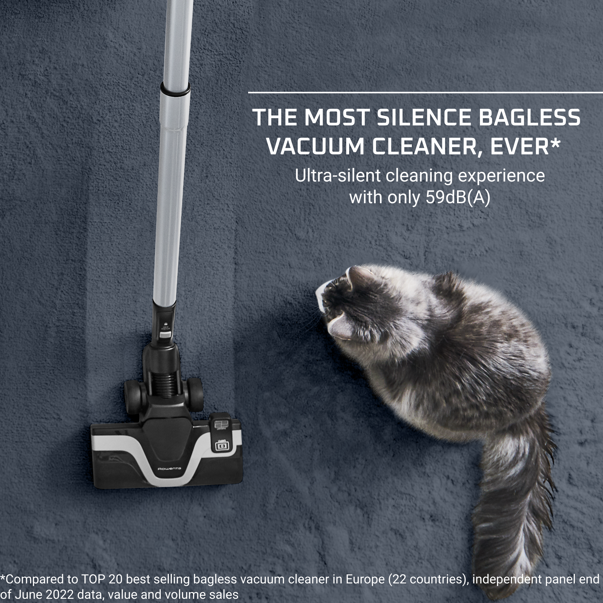 Silence Force Cyclonic Effitech Aspirapolvere a traino, Modello Parquet