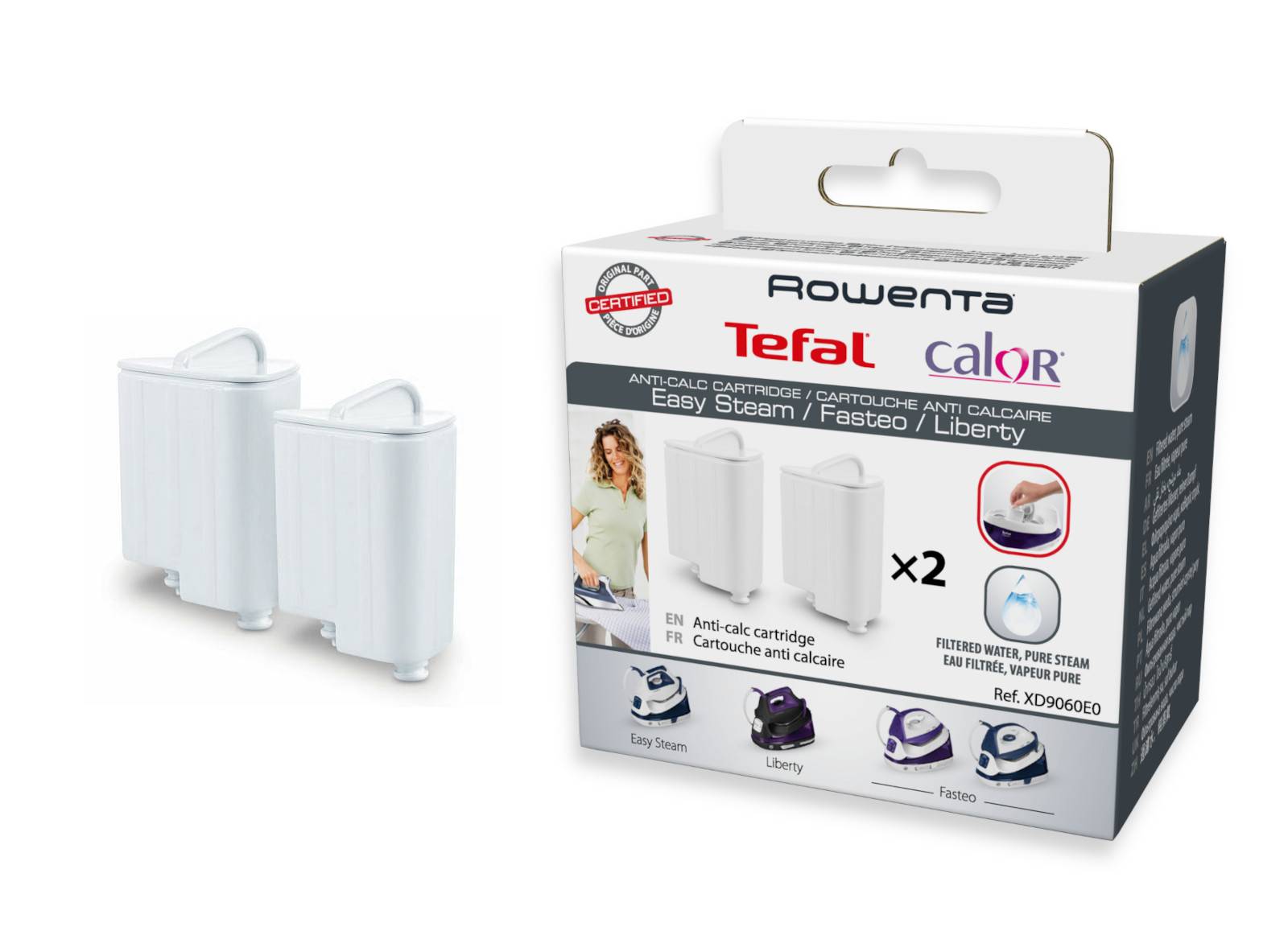 2 cartucce anticalcare XD9060E0