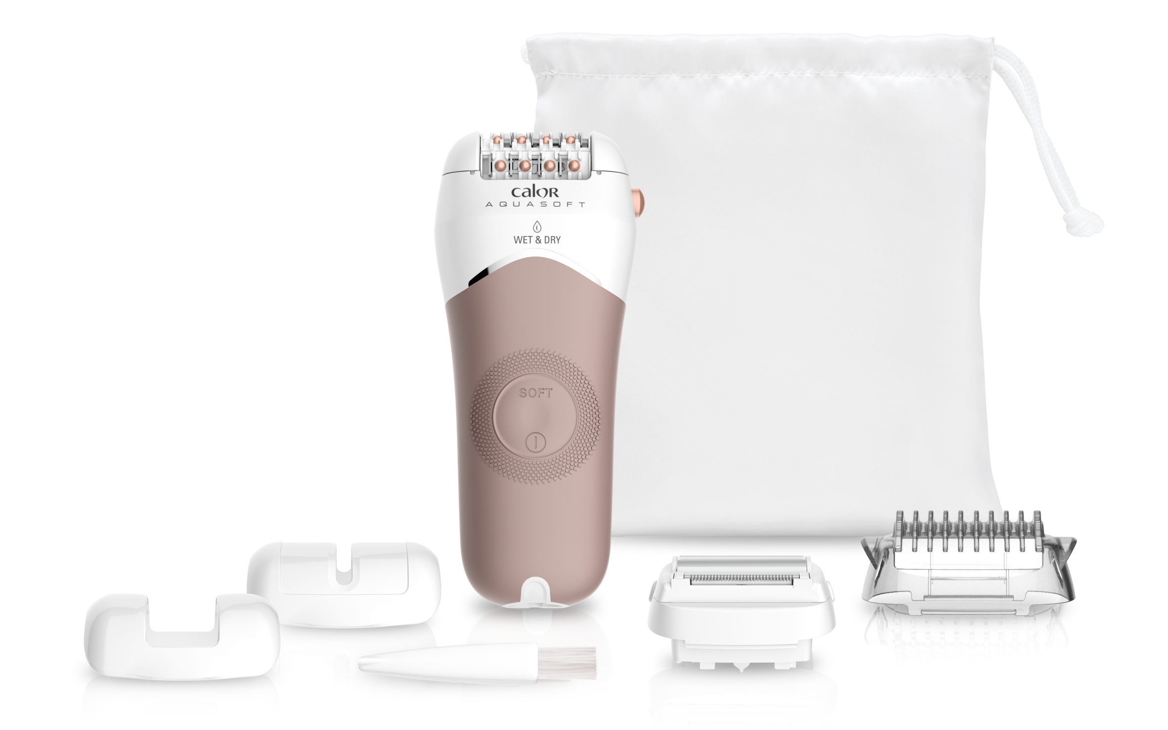 Aquasoft, Epilatore, Wet&Dry, Anti irritazioni, Tecnologia Skin Respect