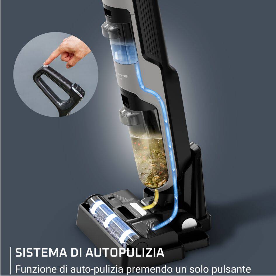 X-Clean 4, Lavapavimenti Senza Fili, Autonomia 50 Min, Autopulizia