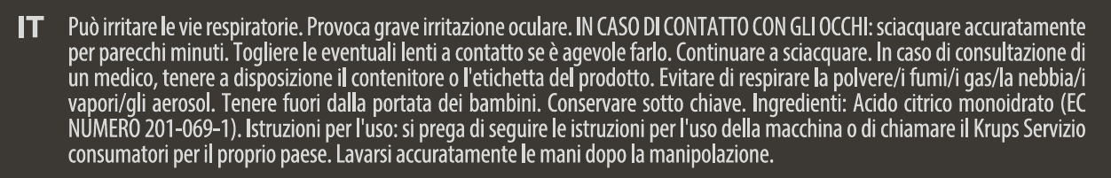 2 decalcificanti in polvere F054001B