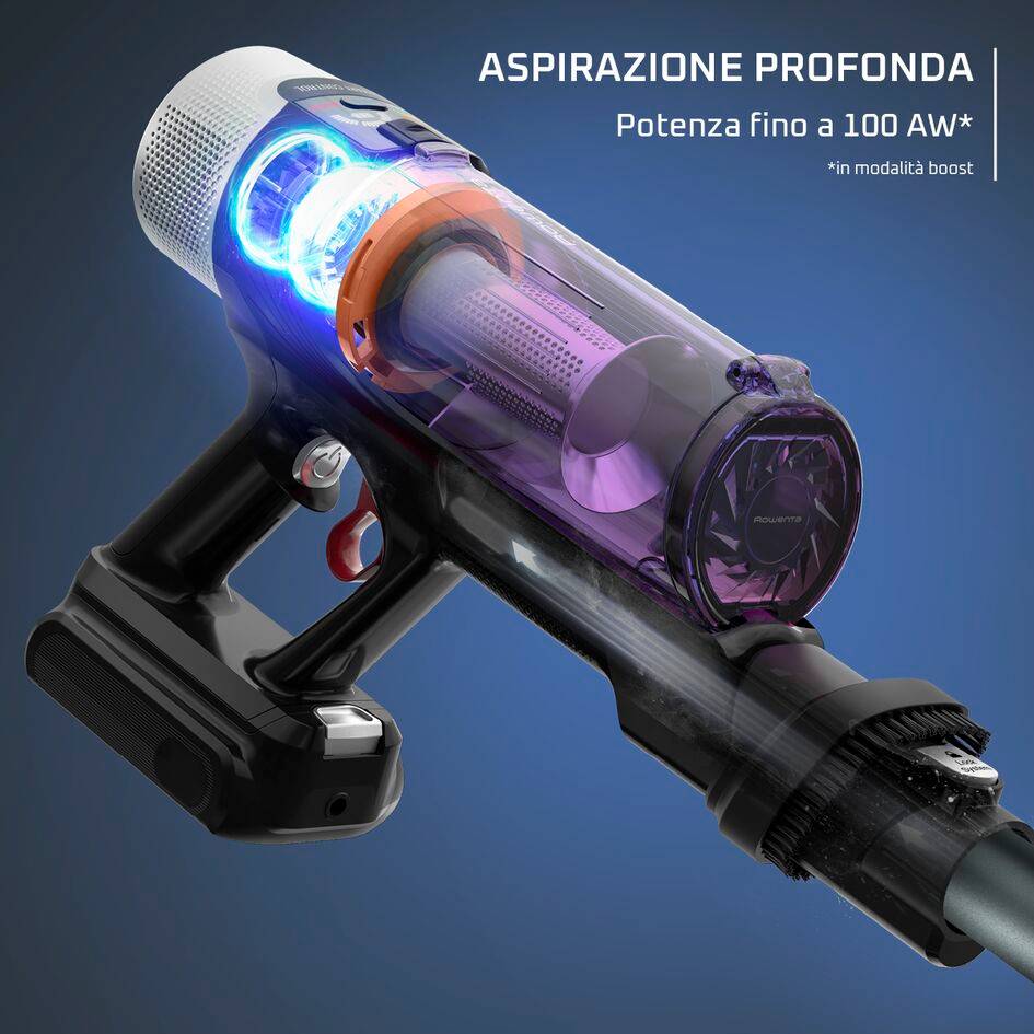 X-Force Flex 9.60, Aspirapolvere Senza Filo, Modello Allergy, 100 AW, Autonomia 45 Min