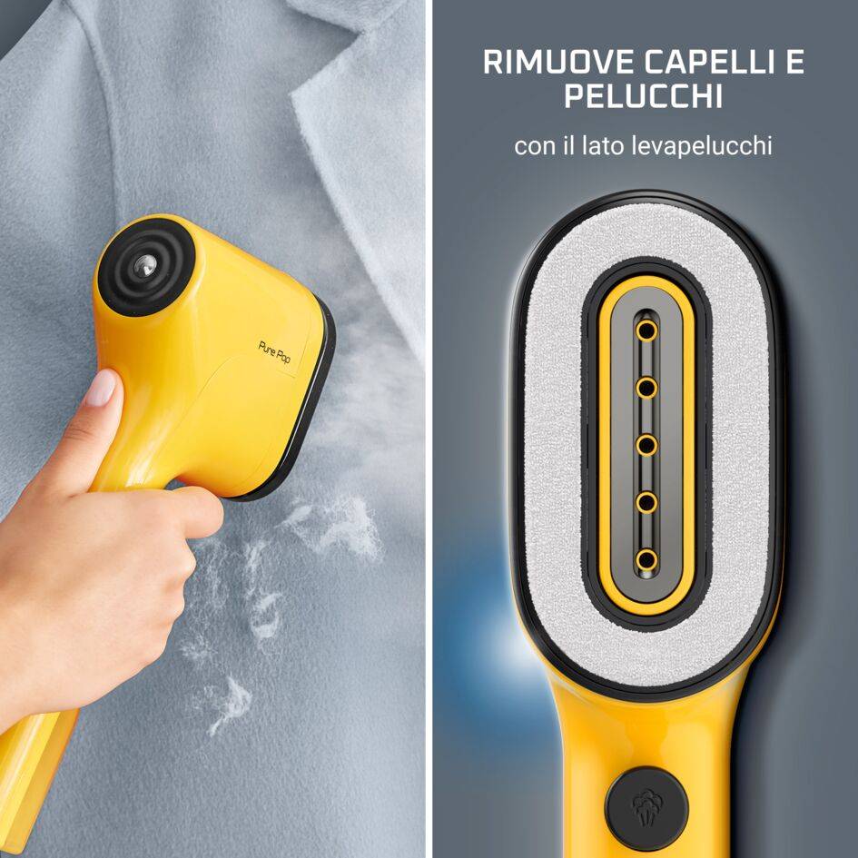 Pure Pop, Stiratore Verticale Portatile, Pad Reversibile, Yellow