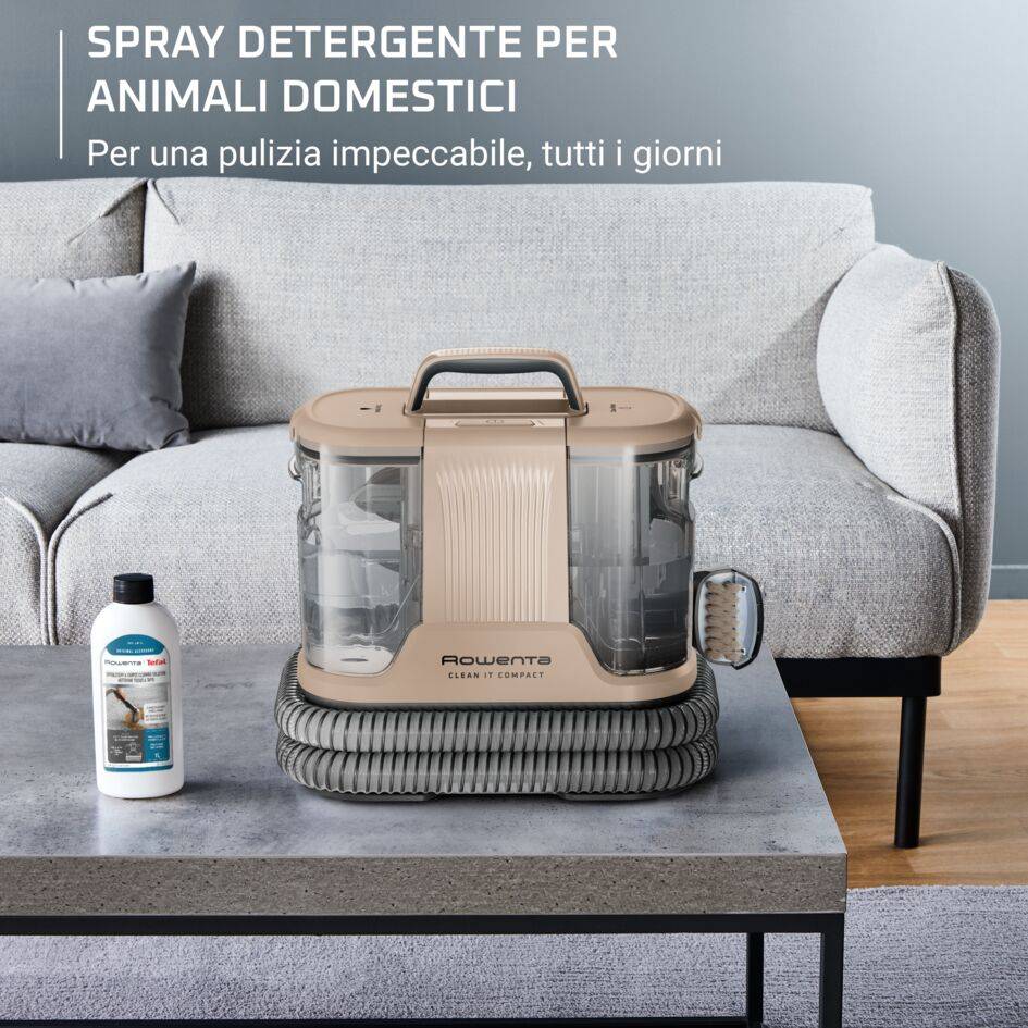 Clean It, Smacchiatore, Pulitore per Tappeti, Risultati Rapidi, Design Compatto