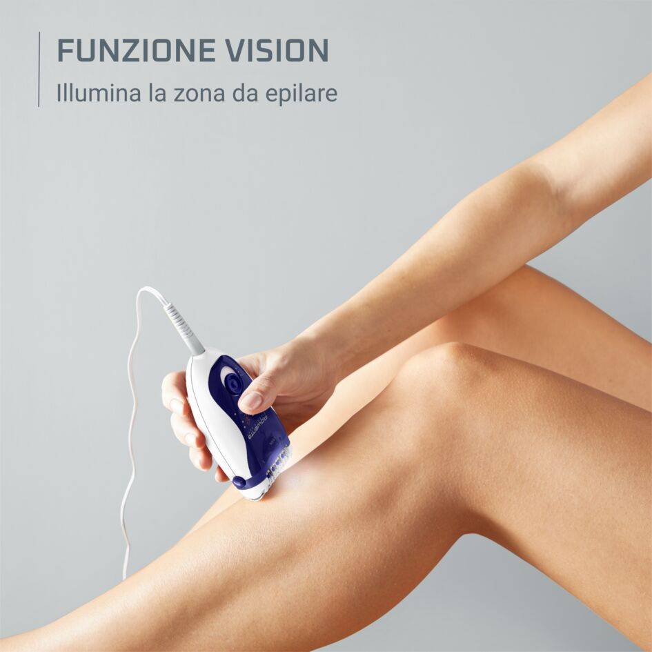 Epilatore Silence Soft, dispositivo per l’epilazione, funzione Vision, efficienza multiangolo