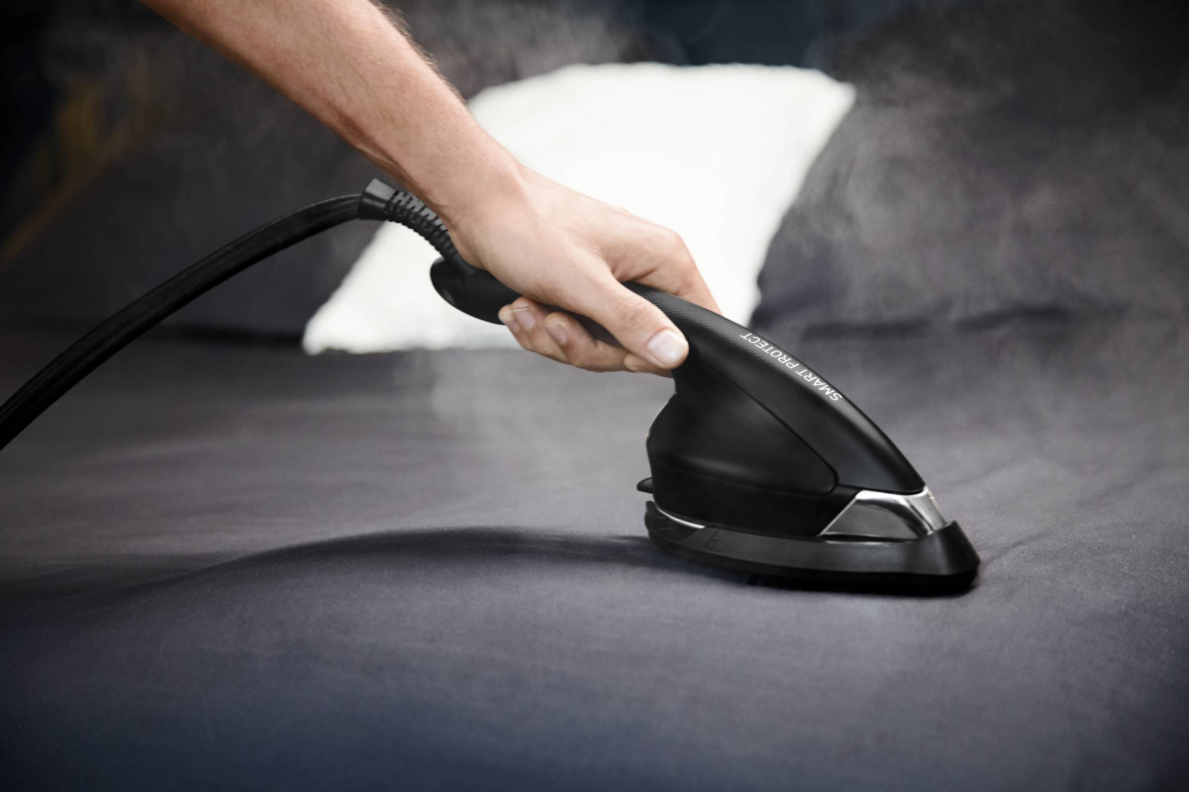 Ixeo Power, Stiratore Verticale All-In-One, Igienizzante, Black & Copper