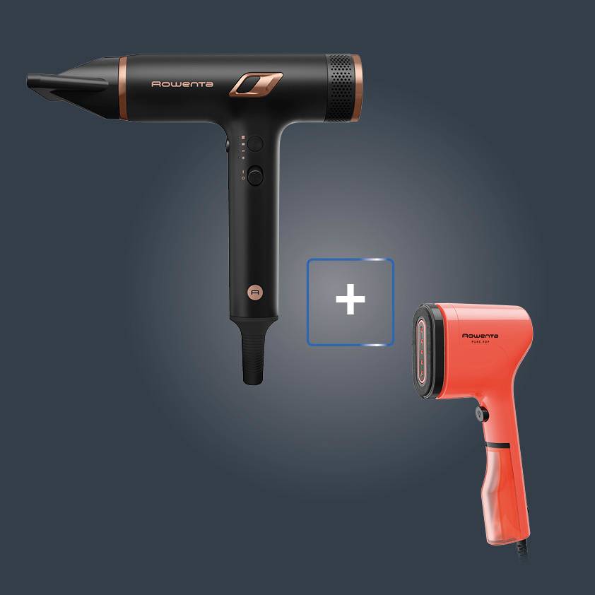 Pack Esclusivo Online - Ultimate Experience Nano, Asciugacapelli + Pure Pop, Stiratore Verticale Portatile, Coral