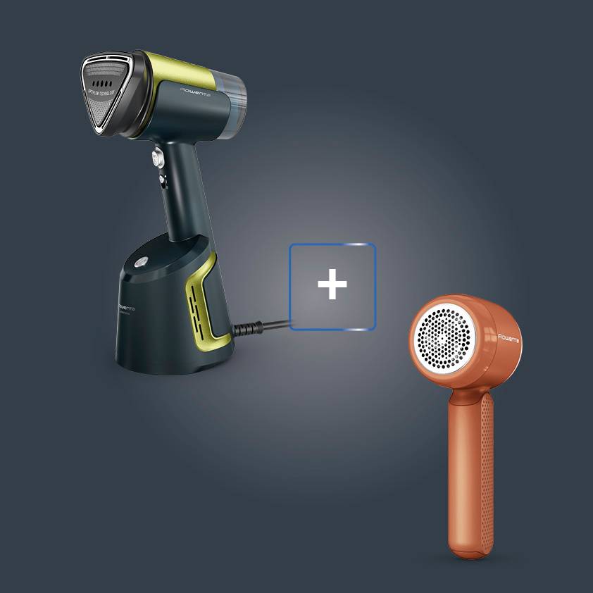 Pack Esclusivo Online - AeroSteam, Stiratore Verticale Ultra-Potente + Easy Care Levapelucchi ricaricabile