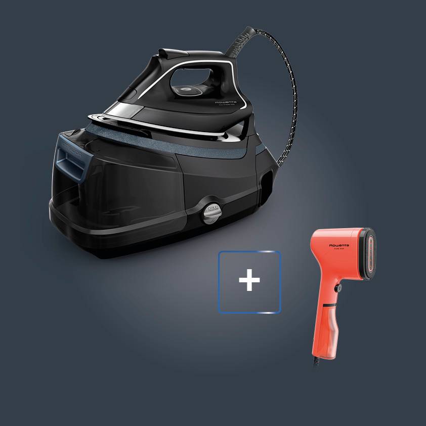 Pack Esclusivo Online - Steam Pro, Ferro con Caldaia + Pure Pop, Stiratore Verticale Portatile, Coral